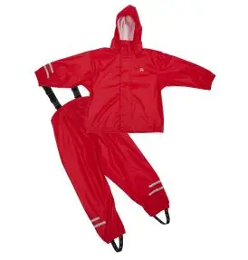 Regnsæt til børn ELKA Kids 2-delt regntøj rød - Børn på tur – Ved vand & i skov