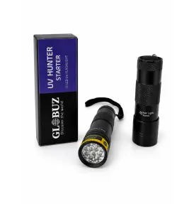 395 nm Kompakt UV-lygte til Begyndere - Amber Light Starter 12 Dioder - Ravlygter & UV-udstyr