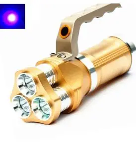 395 nm UV-lygte med Direkte Opladning - Amber Eye Gold 30W Sæt - Ravlygter & UV-udstyr