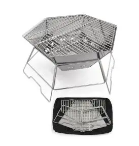 Bålfad i Rustfri stål inkl. grillrist - Grill og bålfad