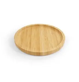 Bambus tallerken 20 cm. - Nordic Bamboo Gourmet - Udekøkken og udstyr