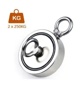 Dobbeltsidet Fiskemagnet 500 kg – Kraftig all-round magnet til seriøse fund - Magnetfiskeri