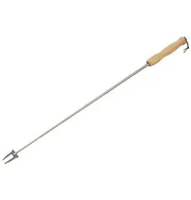 Teleskop bålgaffel 20-80 cm. Rustfri - 