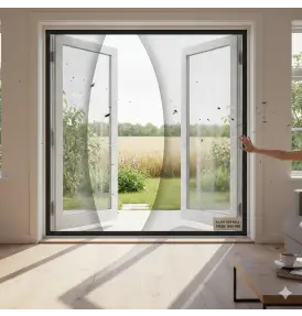 Insektnet til Terrassedør XL | Stop Tordenfluer & Danske myg - Insektbeskyttelse