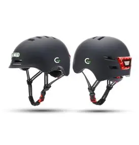 Gorunner hjelm led LED-lys Sort - Tilbud Rullesport