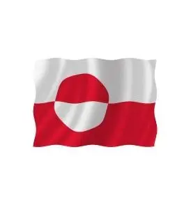 Grønlands flag 70 x 50 cm. - Outdoor
