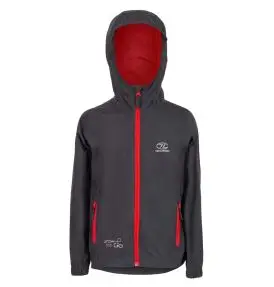 Highlander Stow & Go Kids Regnjakke – Børne Regnjakke Anthrazit Grå - Børn på tur – Ved vand & i skov