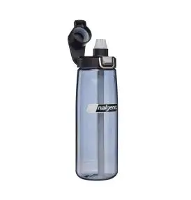 Nalgene Straw BPA-fri drikkedunk med sugerør – 0,65 L (Grå) - 