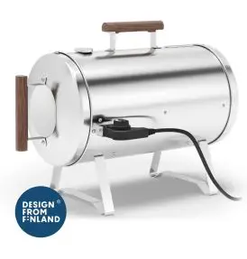 Muurikka Elektrisk Rygeovn Pro i Rustfrit Stål – 1200W (Dobbelt Rist & Termostat 80–220°C) - Røgning & Røgflis