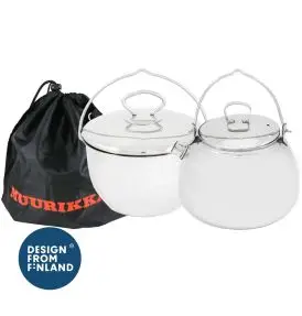 Muurikka Bålsæt i Rustfrit Stål med Bålkande (0,8L) og Gryde (1,9L) - Muurikka - Gastro life