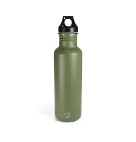 Outdoors Active Stålflaske 0,75 L – Olivengrøn - Drikkedunke og termoflasker