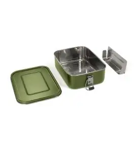 Outdoors Lunch Box Deluxe 1,2 L madkasse rustfrit stål – Oliven (Olive Green) - Madkasser og madopbevaring