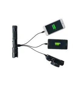 Powerbank LED Lommelygte – 1000 Lumen (Med Magnet & 3-i-1 Kabel) - Lygter og lanterner