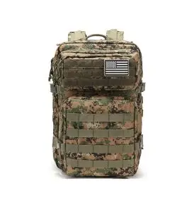 Rygsæk 45L (CP Camouflage) – Vandtæt 900D til Outdoor, Rejse & Studie - Fiskekasser, bokse og tasker