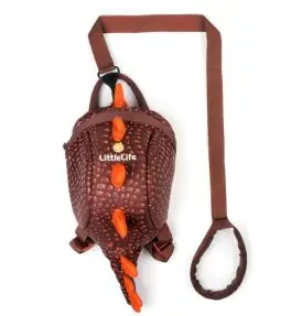 Dinosaur Rygsæk LittleLife med Sikkerhedsline til børn 2 Ltr. - Børn på tur – Ved vand & i skov