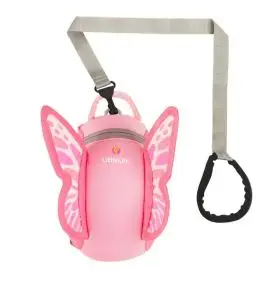 Sommerfugl Rygsæk LittleLife med Sikkerhedsline til børn 2 Ltr. - Børn på tur – Ved vand & i skov