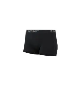Sensor Merino Active Boyshorts til Damer – Sort (Uldtrusser til Hverdag & Sport) - Uldundertøj & Baselayer