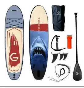 Gorunner Shark High Performance SUP Board - RAILBLAZA Fishfinder system