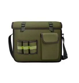 Skuldertaske i Forest Green fiskeri, jagt, outdoor – Slidstærk 600D Oxford - Fiskekasser, bokse og tasker