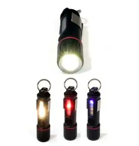 UltraLite EDC Nøgleringslygte – 400 Lumen (Med Rødlys & UV) - Lygter og lanterner